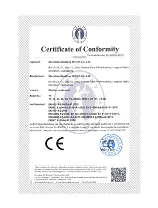 CE-55014 Certificate